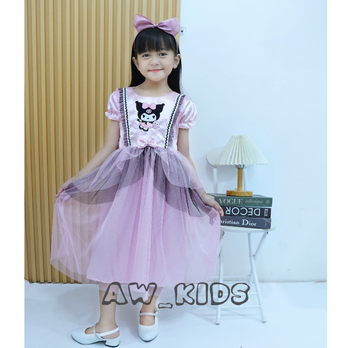 Dress anak, Gaun Pesta anak perempuan Usia 3 Sampai 9 Tahun