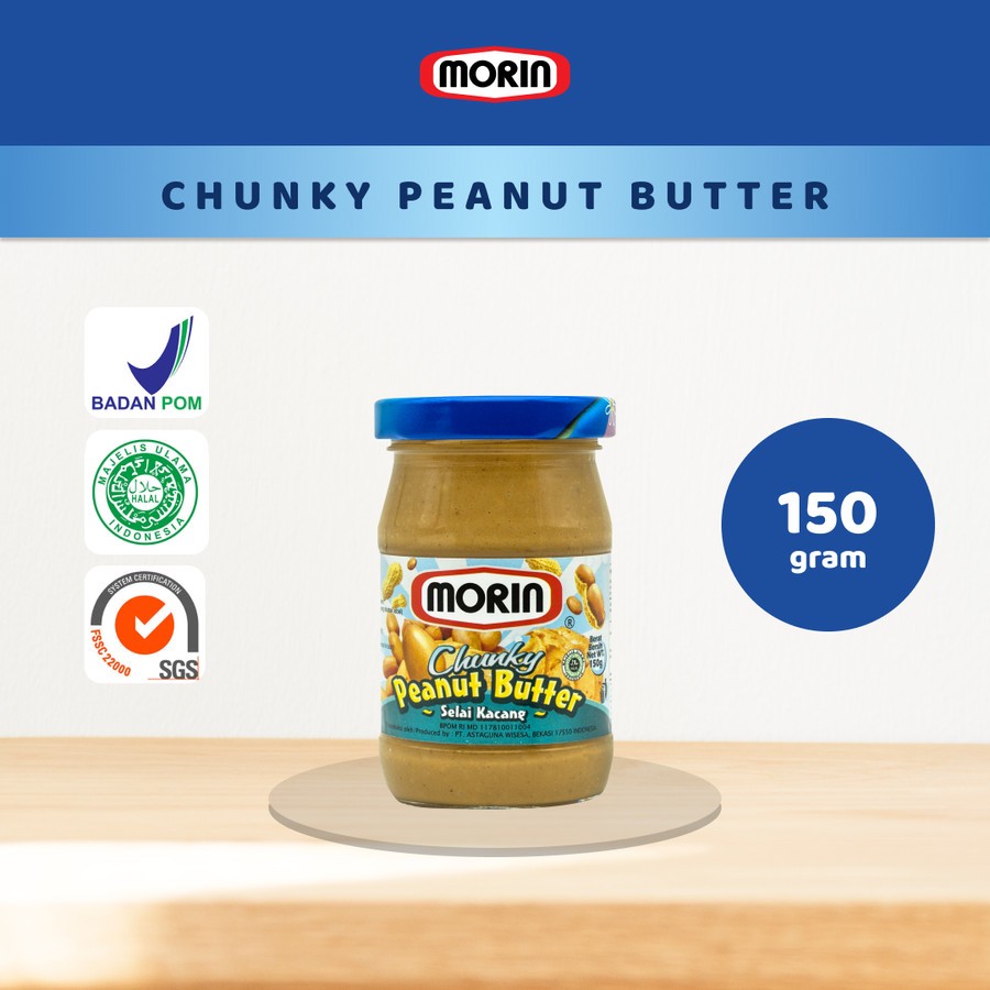 

MORIN PEANUT BUTTER 150 GRAM SELAI KACANG CHUNKY