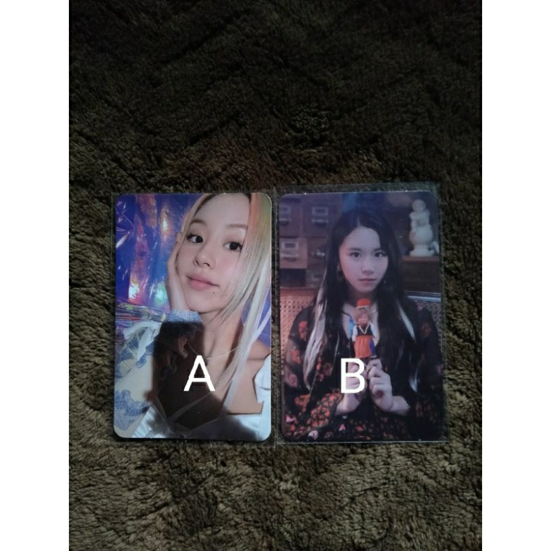 Wts Photocard chaeyoung yes or yes boneka taste of love twice PC winter zone ver spicy aespa / PC wi