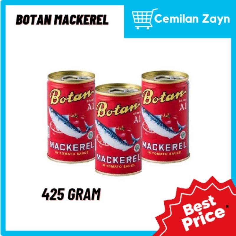 

sarden botan Mackerel / botan makarel ukuran besar 425 gr