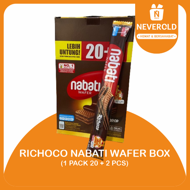 

RICHOCO NABATI COKLAT WAFER BOX ISI 20 + 2 @6GR