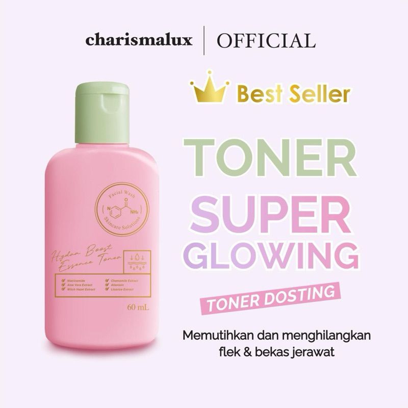 TONER CHARISMALUX SUER GLOWING TONER TANPA PENGELUPASAN SUSAH PUTIH