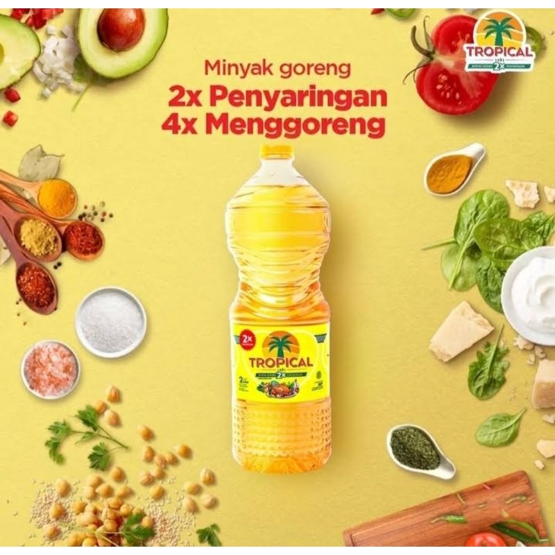 

minyak goreng 2 liter | tropical botol