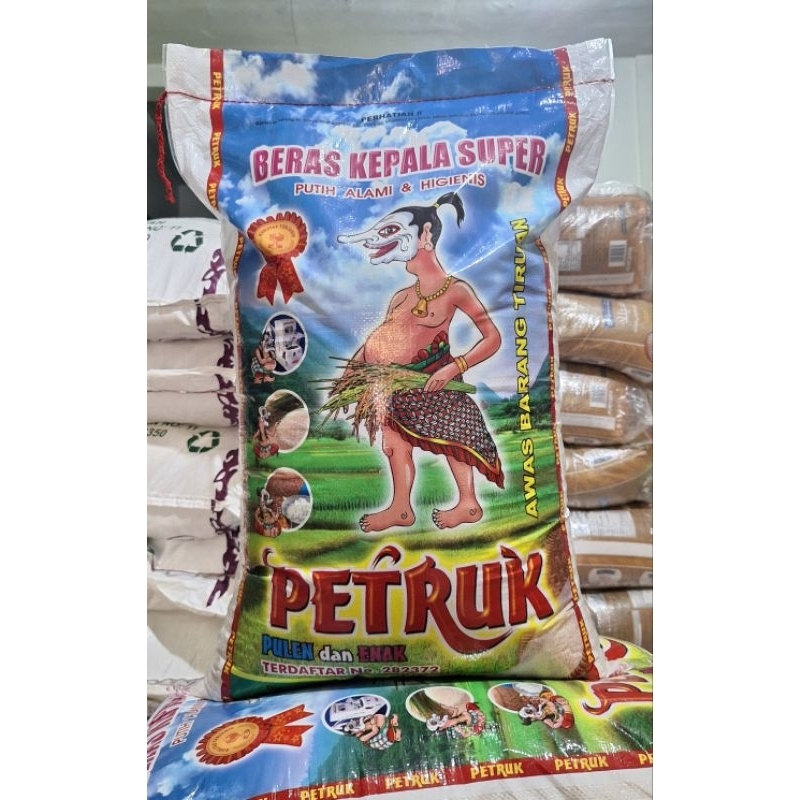 

Beras kepala Super Cap Petruk 20kg