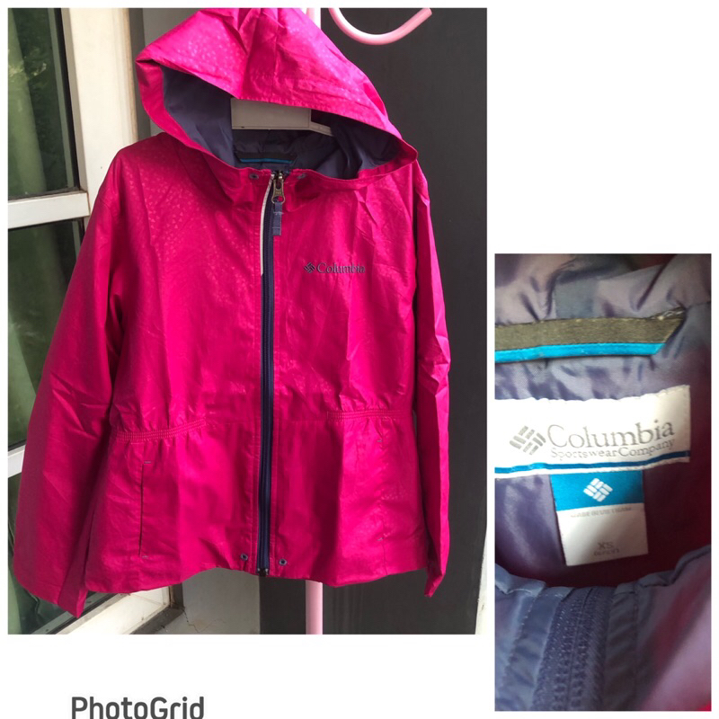 jaket hoodie Colombia xs ( 6-7y)
