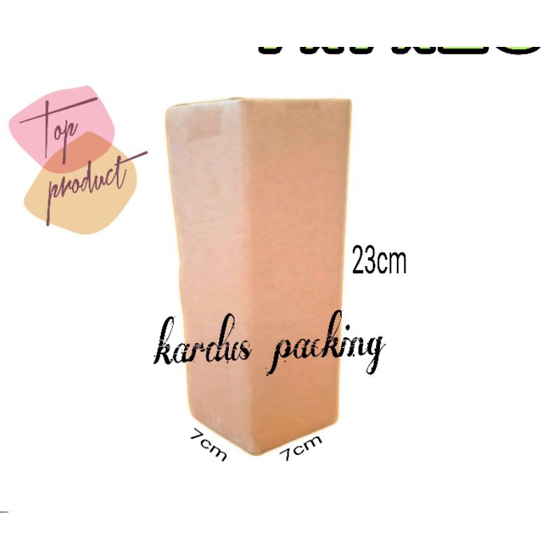 

kardus packing UK 7x7x23 kardus kecil kardus polos
