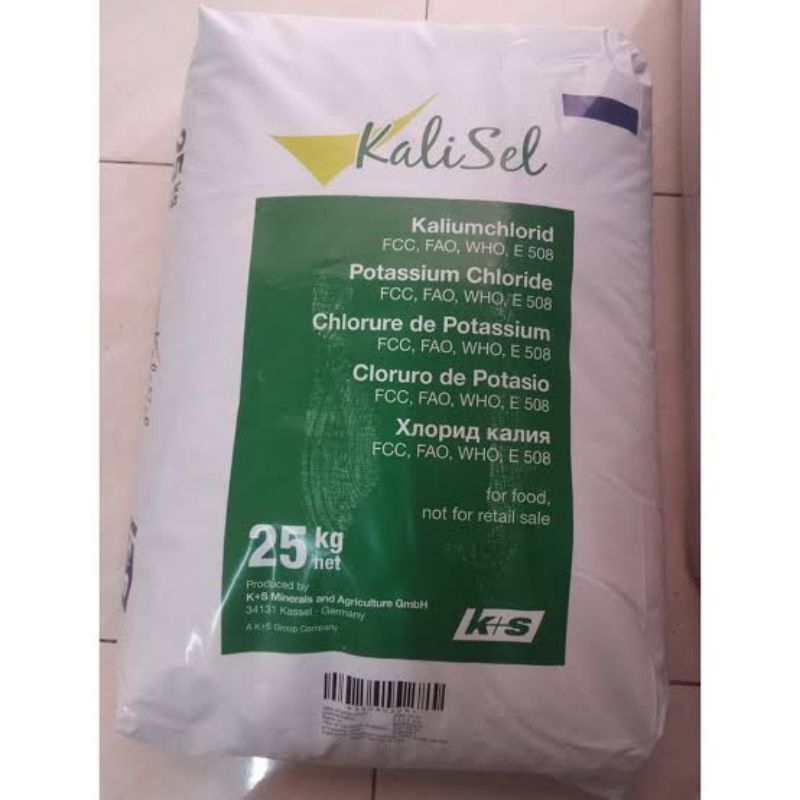 kalium klorida/kcl food grade/kcl kalisel/potassium chloride food grade 1 kg