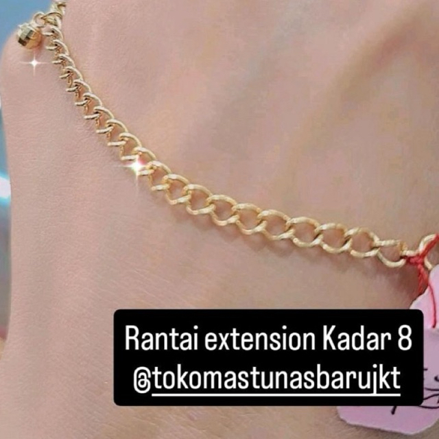 Rantai Extension Sambungan Kalung Gelang 8k  375