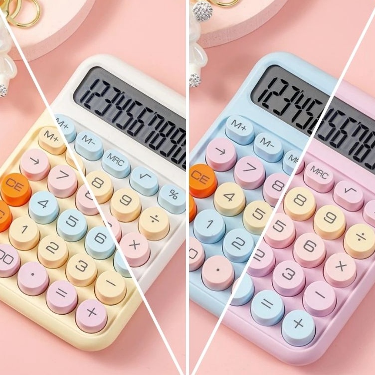 

KODE R83O KALKULATOR KC817 WARNA WARNI PERMEN PUTIH BIRU KUNING PASTEL KINCIZEN calculator candy Anak sekolah kantor toko 12 digit