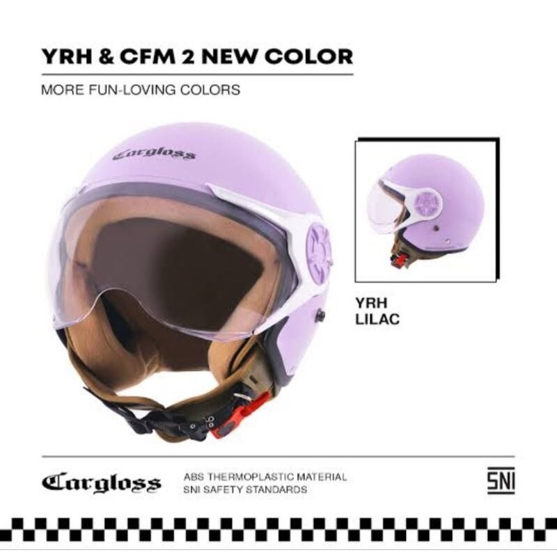Helm Carlgoss Yrh hijab Lilac ungu