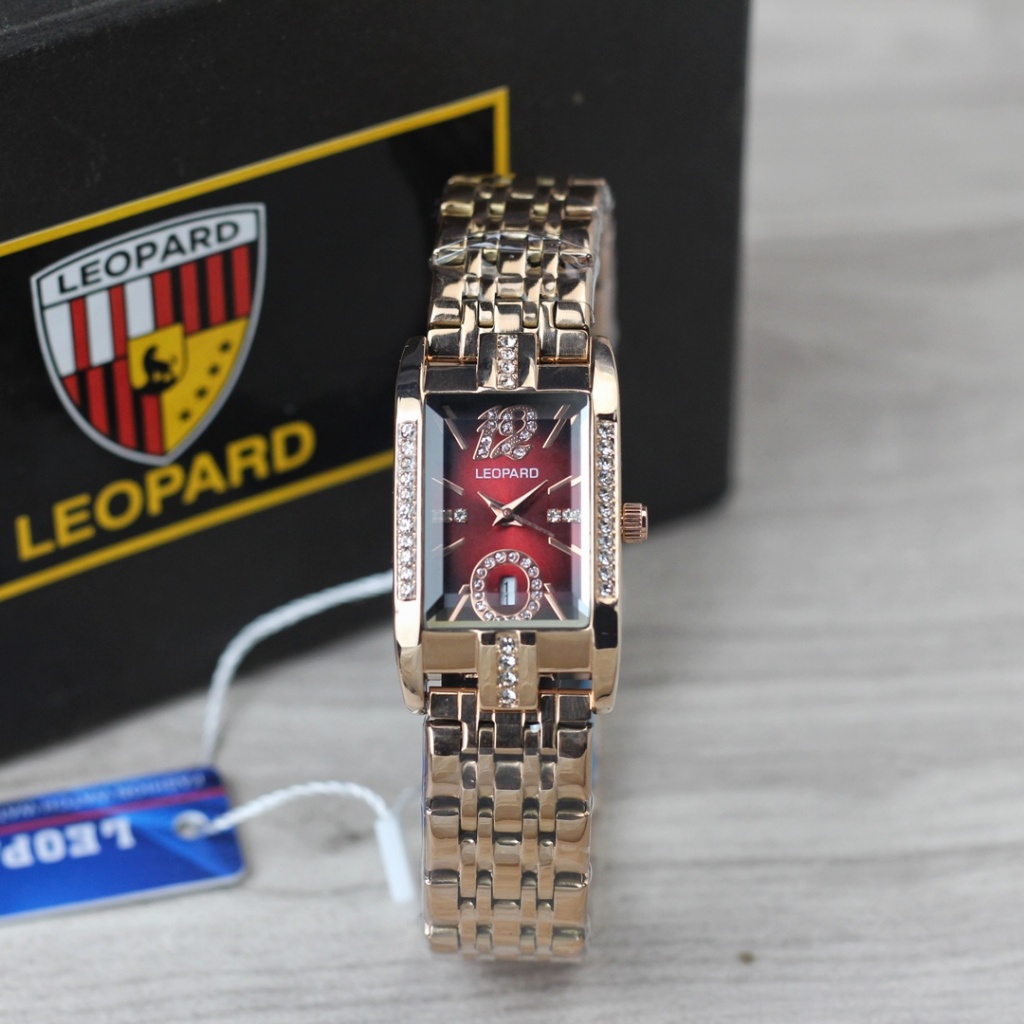 LEOPARD 3327 Jam Tangan Wanita Kotak Baru termurah Viral - Jam Anak Remaja Anggun