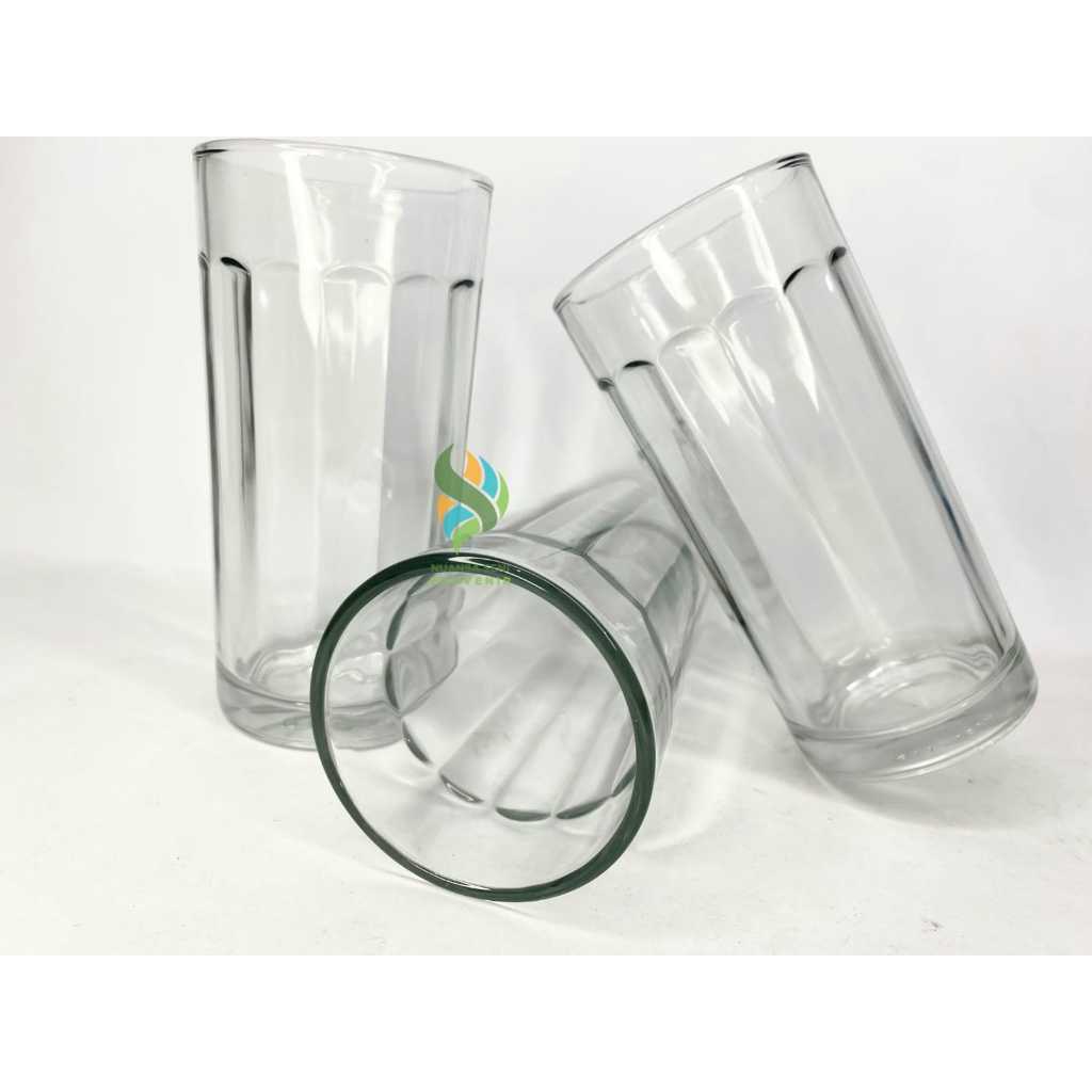 Souvenir Gelas Juice Valencia Tumbler Mug Minum Kaca Tinggi Aesthetic Motif Bening Polos