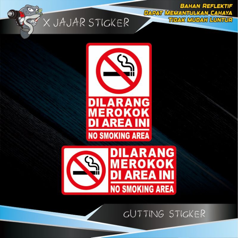 

Sticker Dilarang Merokok | Cutting Sticker