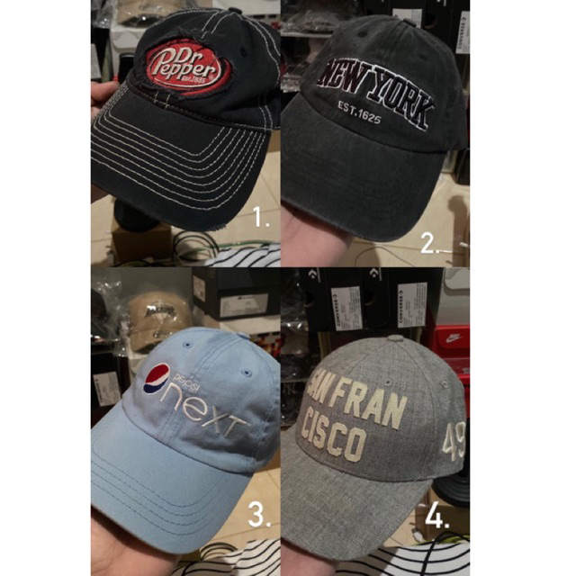 [PRELOVED] Topi Brand Dr. Pepper KKV Pepsi Who.A.U Original 100%