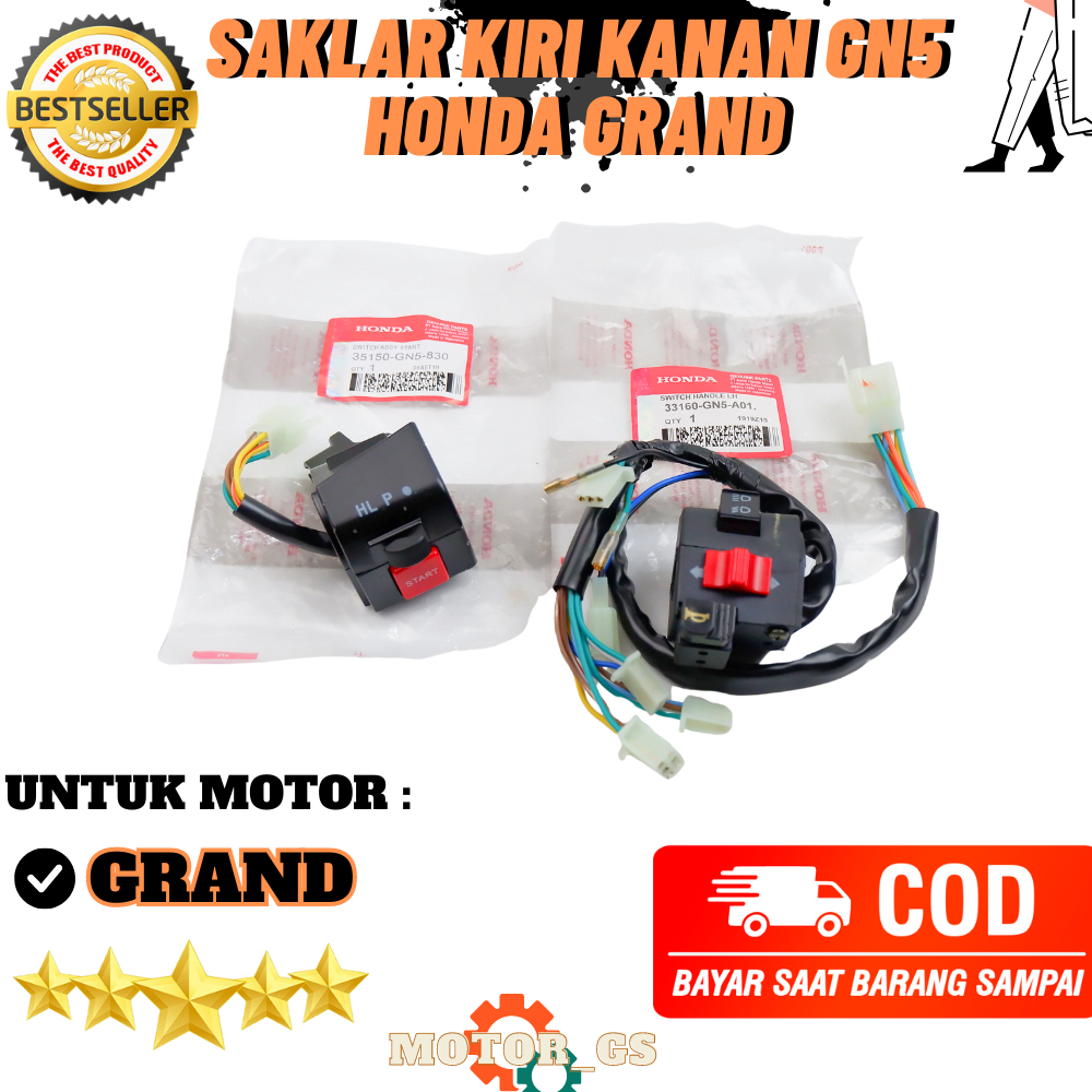 Saklar Kiri Kanan GN5 Motor Honda Grand / Saklar Set Grand