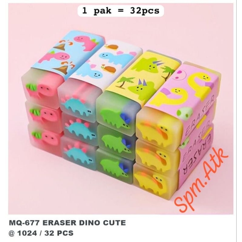 

(32 Pcs) Penghapus Dino