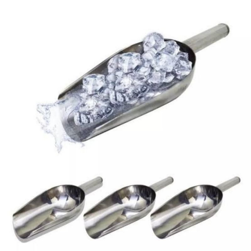 Centong Es Batu Stainless / serok es batu