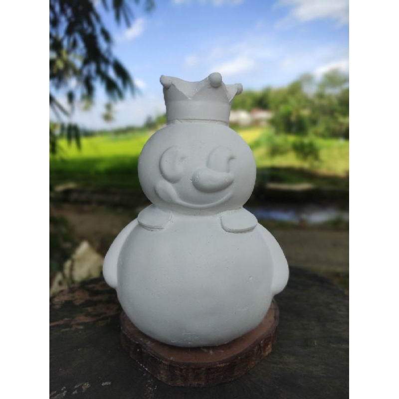 patung gypsum lukis Mixue celengan