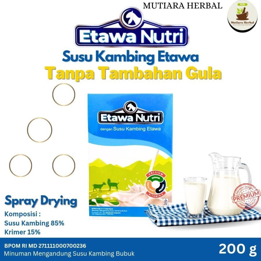 

Susu Kambing ETAWA NUTRI Bubuk Asli Original Tanpa Tambahan Gula 200 gr