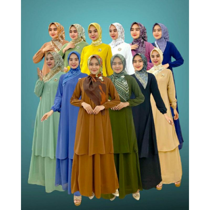 SURIA GAMIS MALAYSIA POLOS BUSUI BELAH SAMPING✨