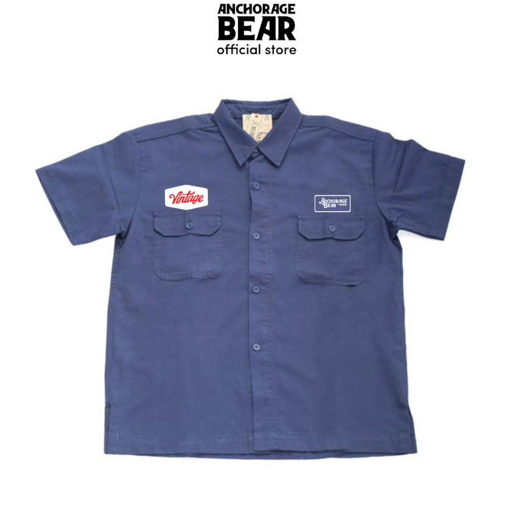 Anchorage Bear Workshirt Kemeja Bengkel Haagen Streetwear Limited Edition