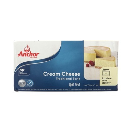 

ANCHOR CREAM CHEESE 1 KG ( GOJEK/GOSEND/INSTANT )