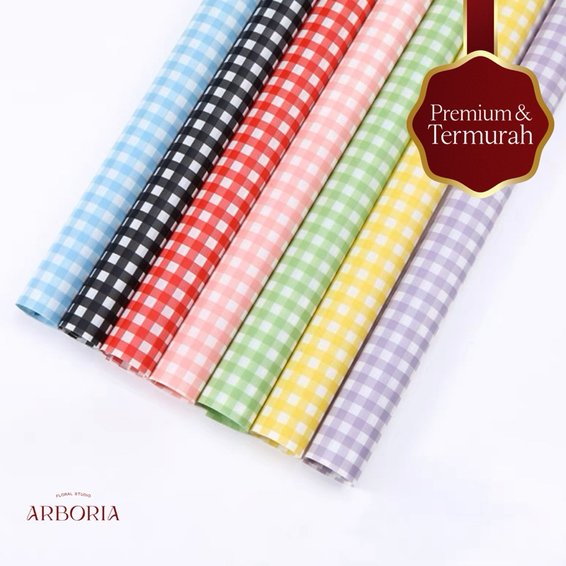 

[TERMURAH!!] PICNIC PATTERN Flower Wrapping Paper / Kertas Cellophane / Kertas Bunga / Kertas Kado