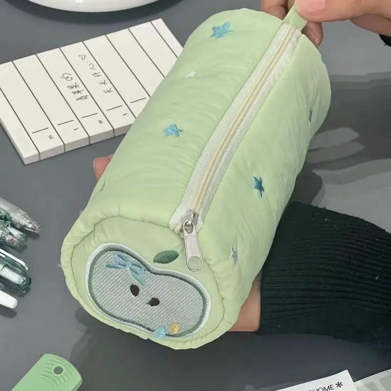 

Kawaii Green Apple Cute Pink Cake Pencil Case Storage Bag Cosmetic Bag Student Stationery School Supplies Back To School