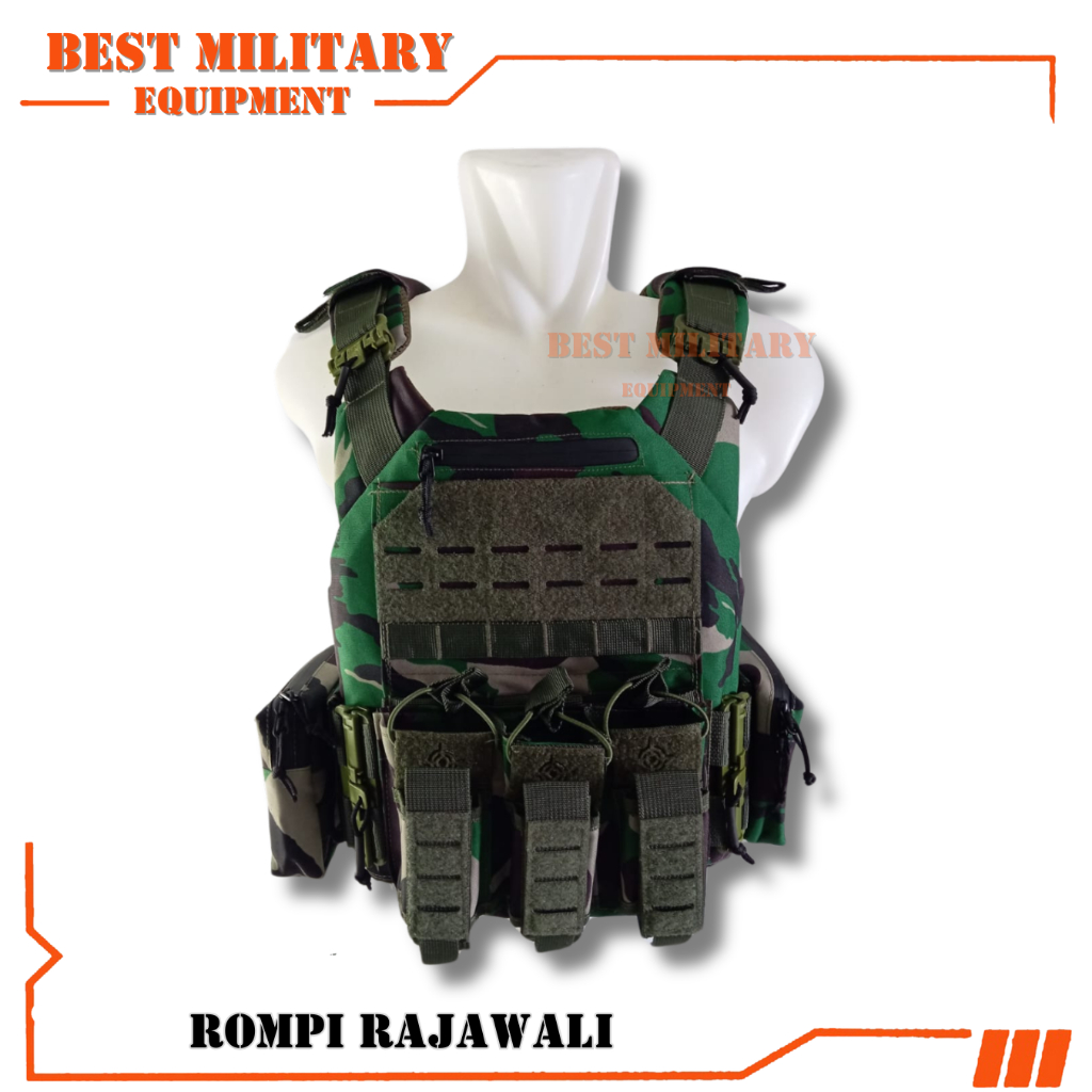 TERBARU Rompi Body Vest Rajawali TNI POLISI Double Quick Release - Rompi Anti Peluru - Bodyvest Lore