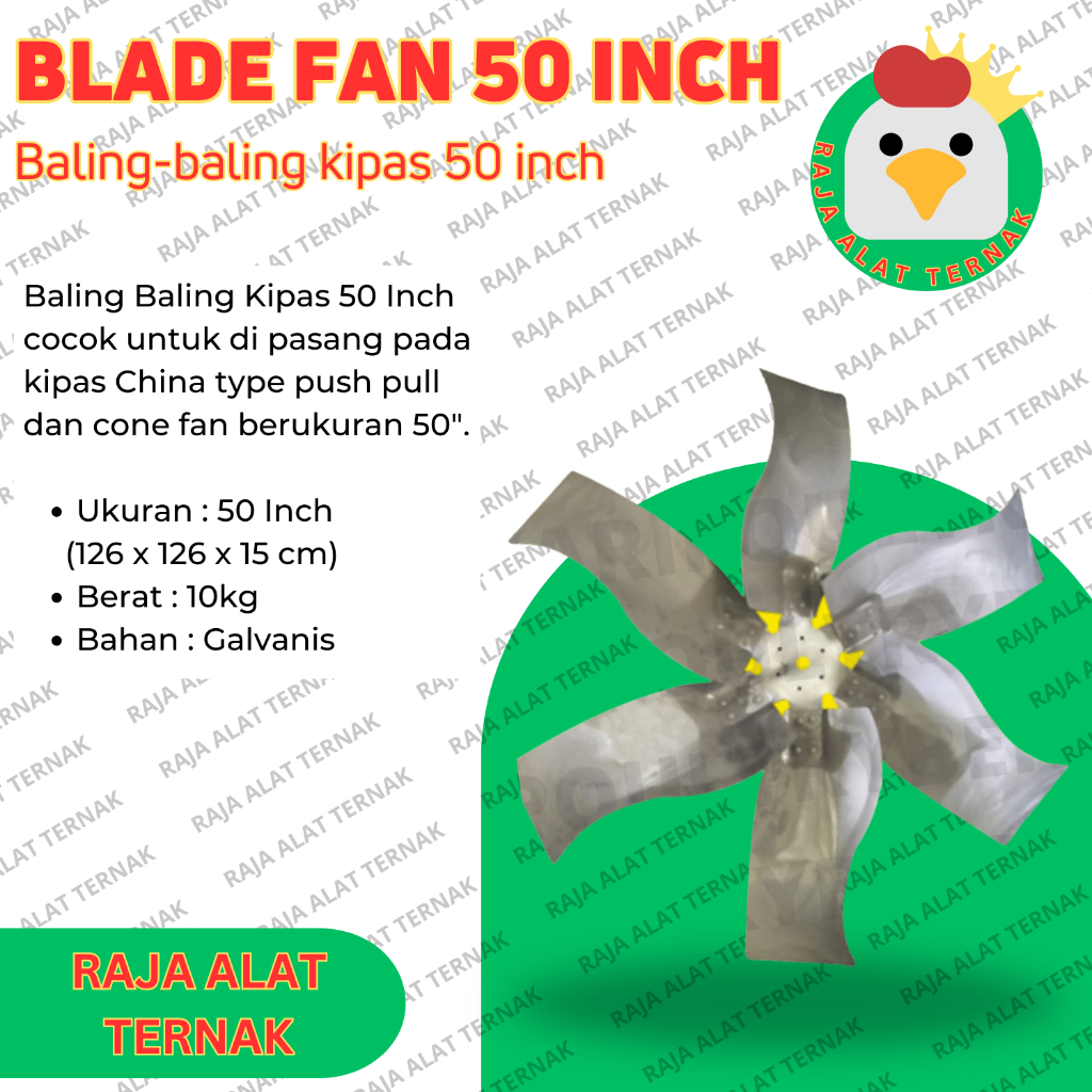 Baling Baling Kipas / Blade Fan 50 Inch Box Fan & Cone Fan