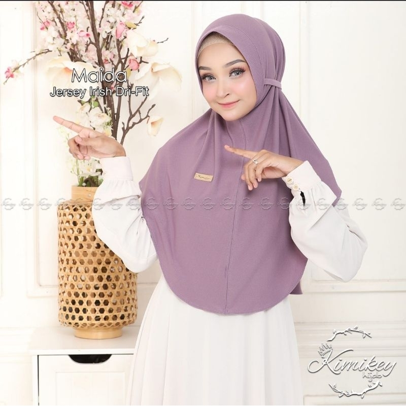 Bergo PED MAIDA KIMIKEY ORI / Jilbab Instan Kimikey Original Pakai Ped / Bergo Daily Pet