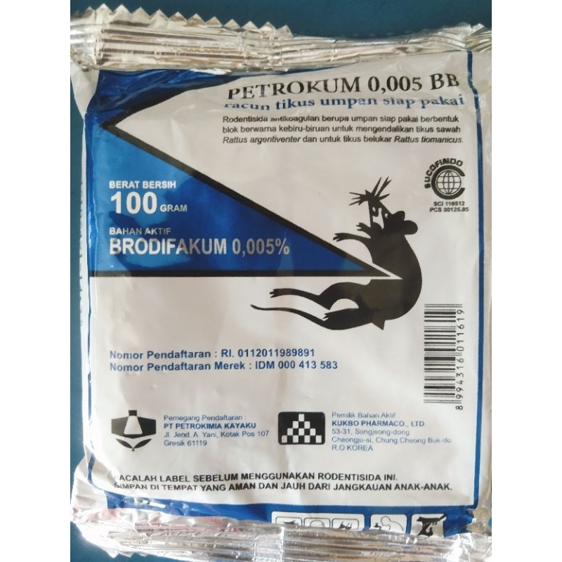 RacunTikusPETROKUM/Rodentisida100gr