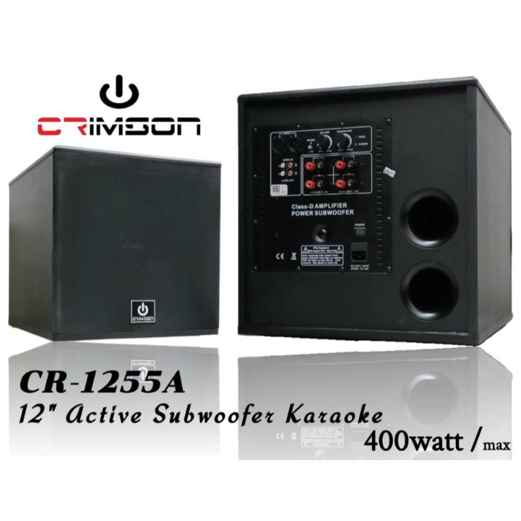 Subwoofer Aktif Crimson CR 1255A Sub active crimson CR 1255 A 12 Inch CR1255A