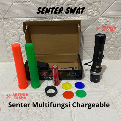 SX-8008 Senter Polisi Swat Original Police LED FlashLight