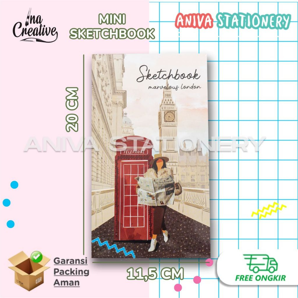 

Sketch Book Mini Buku Gambar Sketchbook Drawing 20 lembar INA CREATIVE