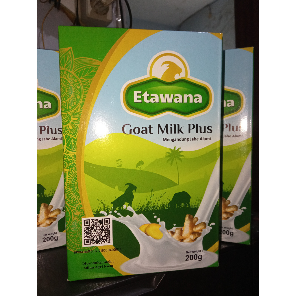 

susu kambing ETAWANA Goat Milk Plus / susu etawa plus herbal jahe alami