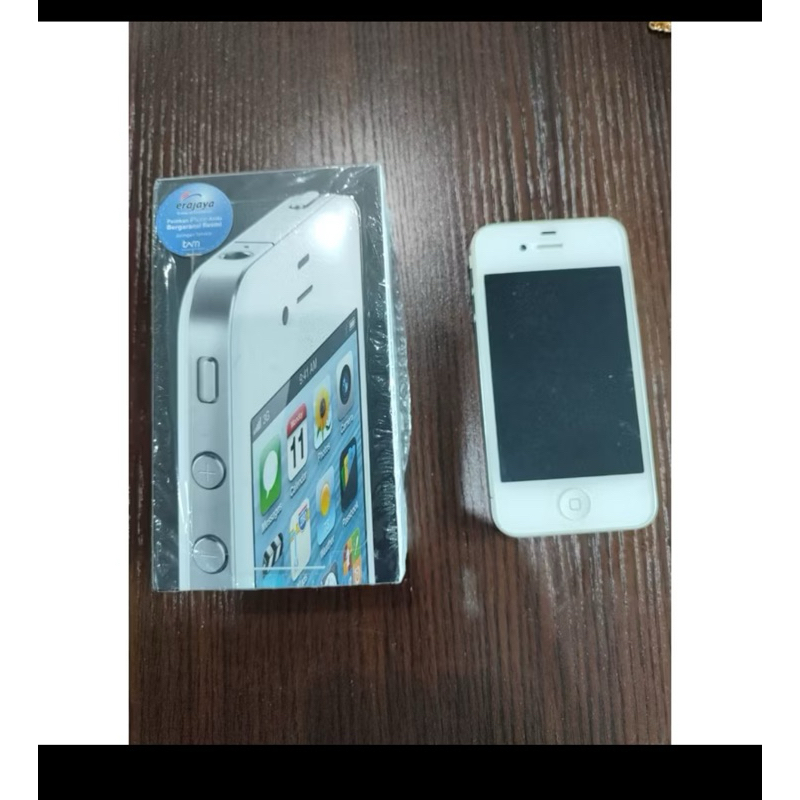 hp Iphone 4 white second bekas