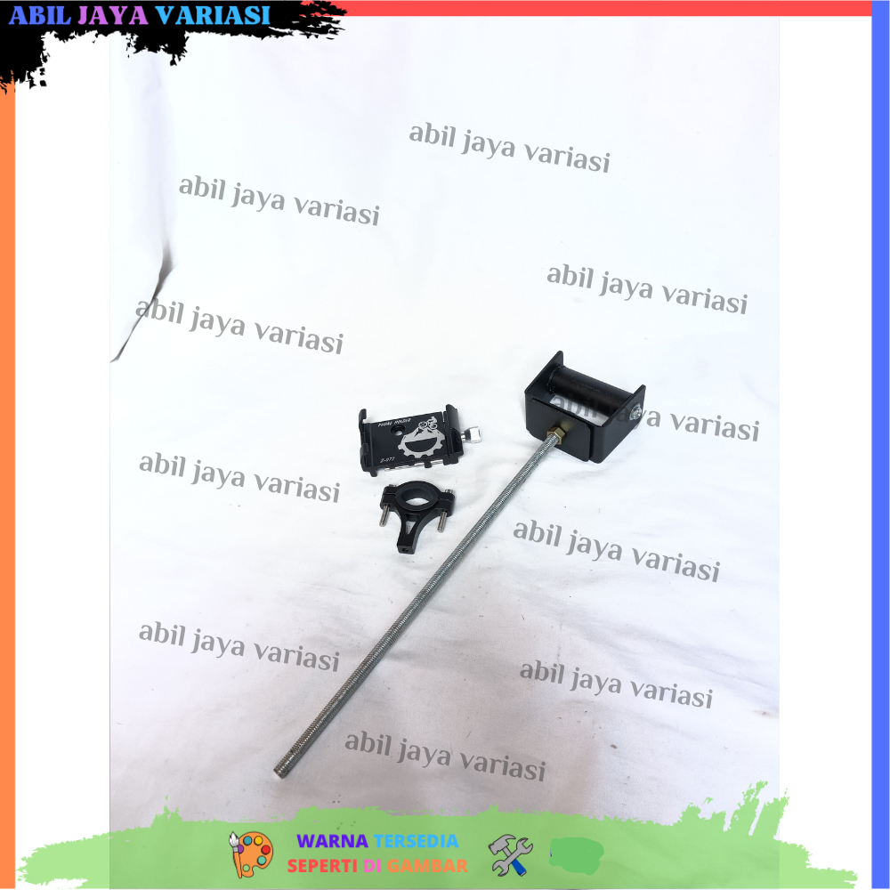 PAKET HOLDER GPS HP GSX CBR NINJA ZX25R PHONE HOLDER ALUMUNIUM Z072 STANG MOTOR BRAKET BRACKET BREKE