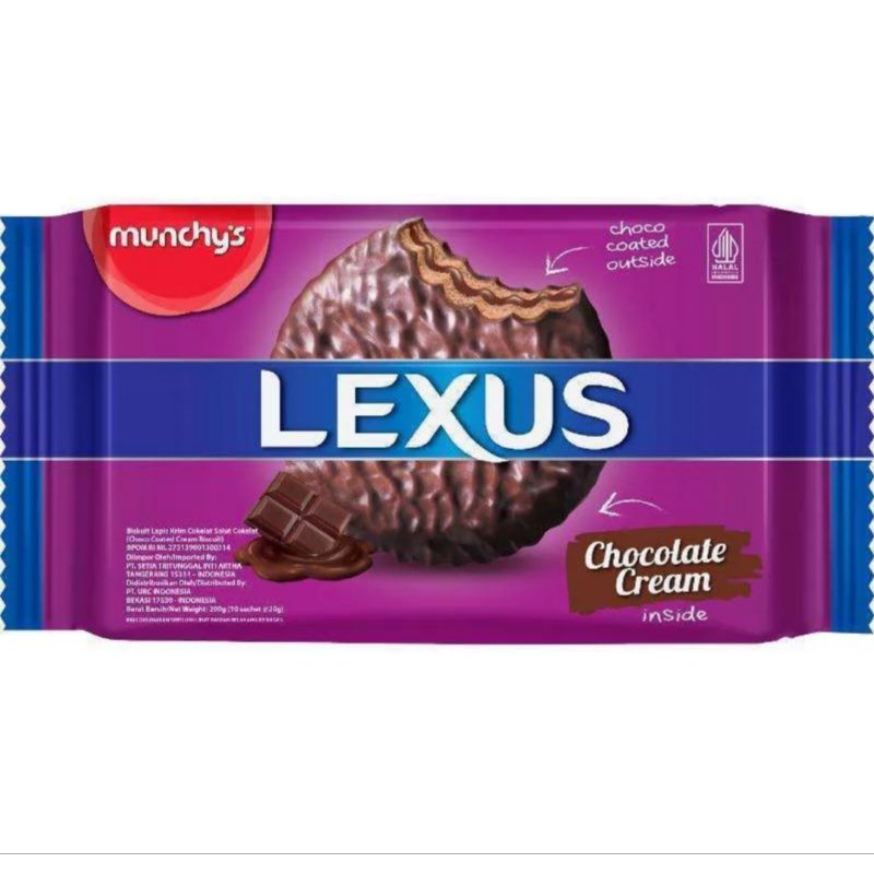 

Biskuit Lexus munchy's varian rasa original/coklat/keju