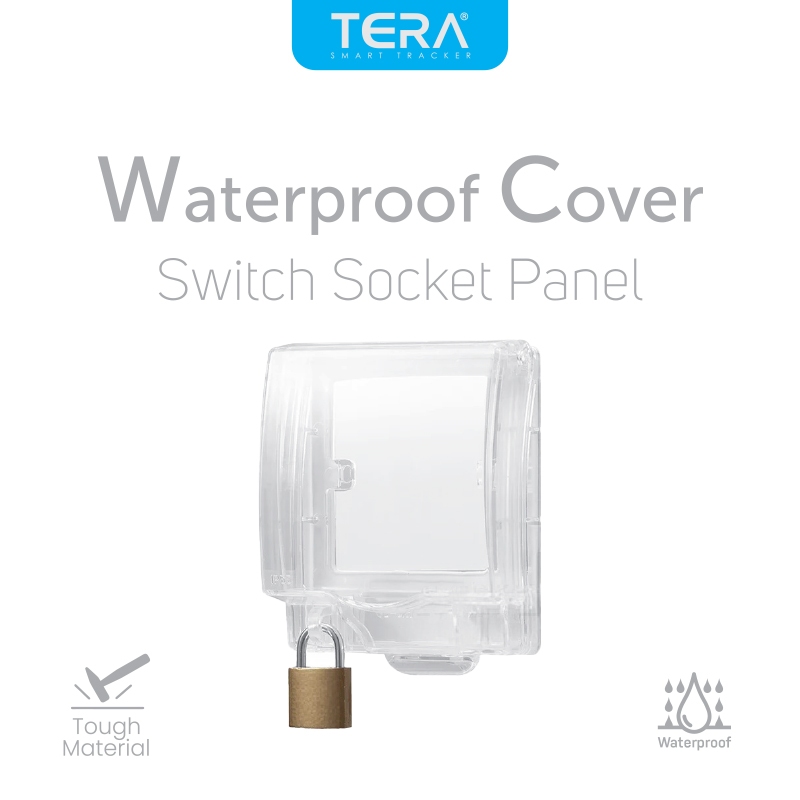 TERA Waterproof Cover Keylock Penutup Pelindung Pengaman Panel Stop Kontak Kunci Gembok