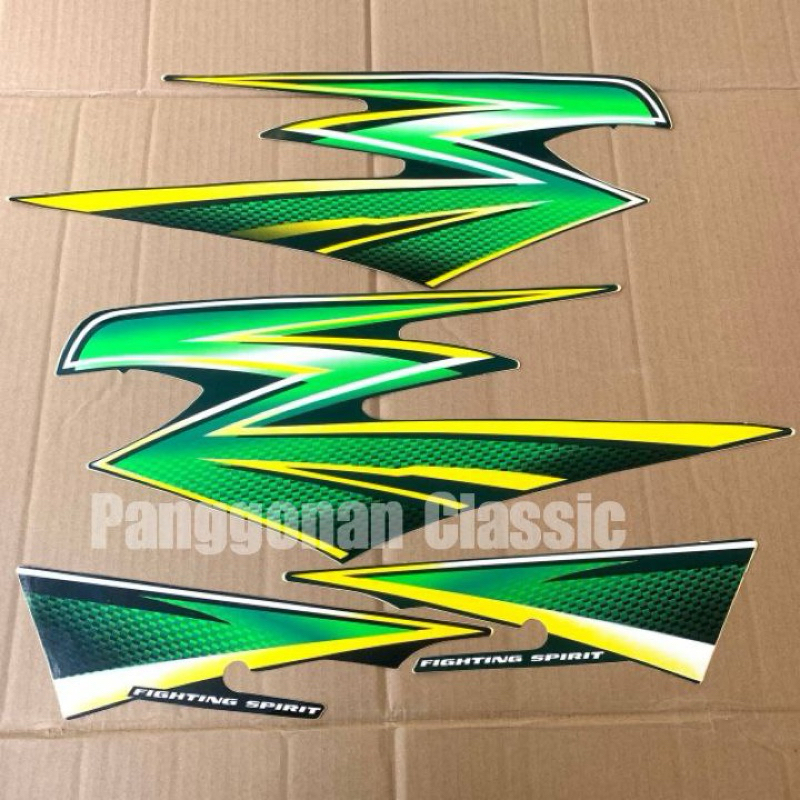 STIKER STRIPING RX KING 2003 HIJAU