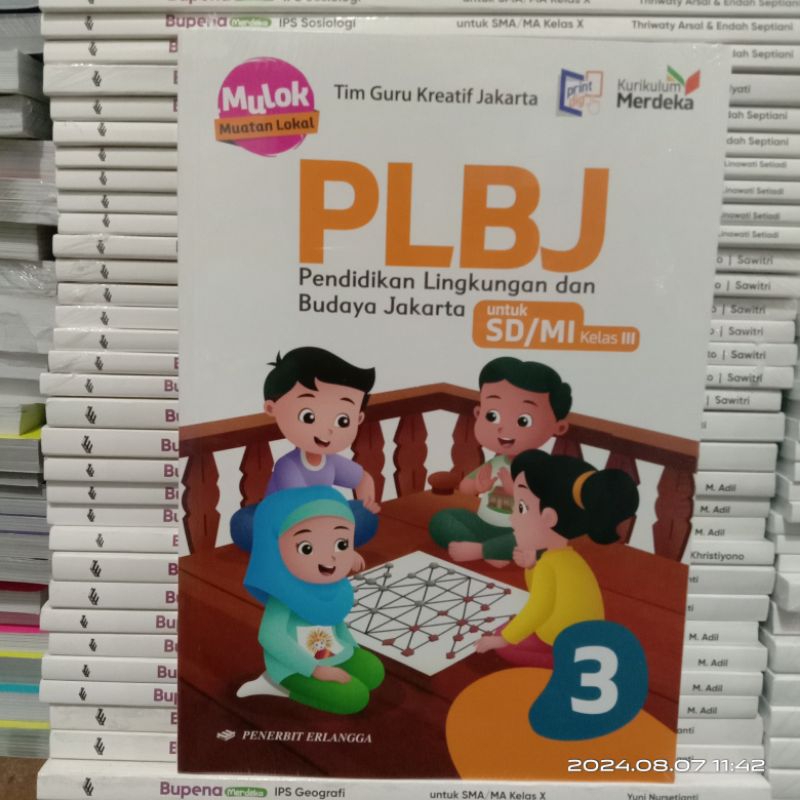 Buku Mulok PLBJ kelas 3 SD Kurikulum Merdeka Erlangga #Original