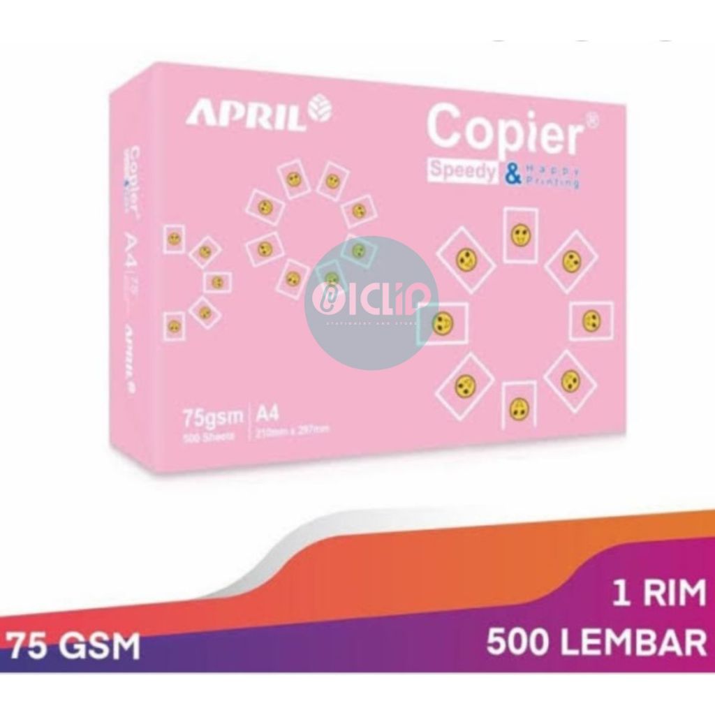 

KERTAS HVS A4 April happyA4 75 gsm COPIER 75 gram (1 rim)