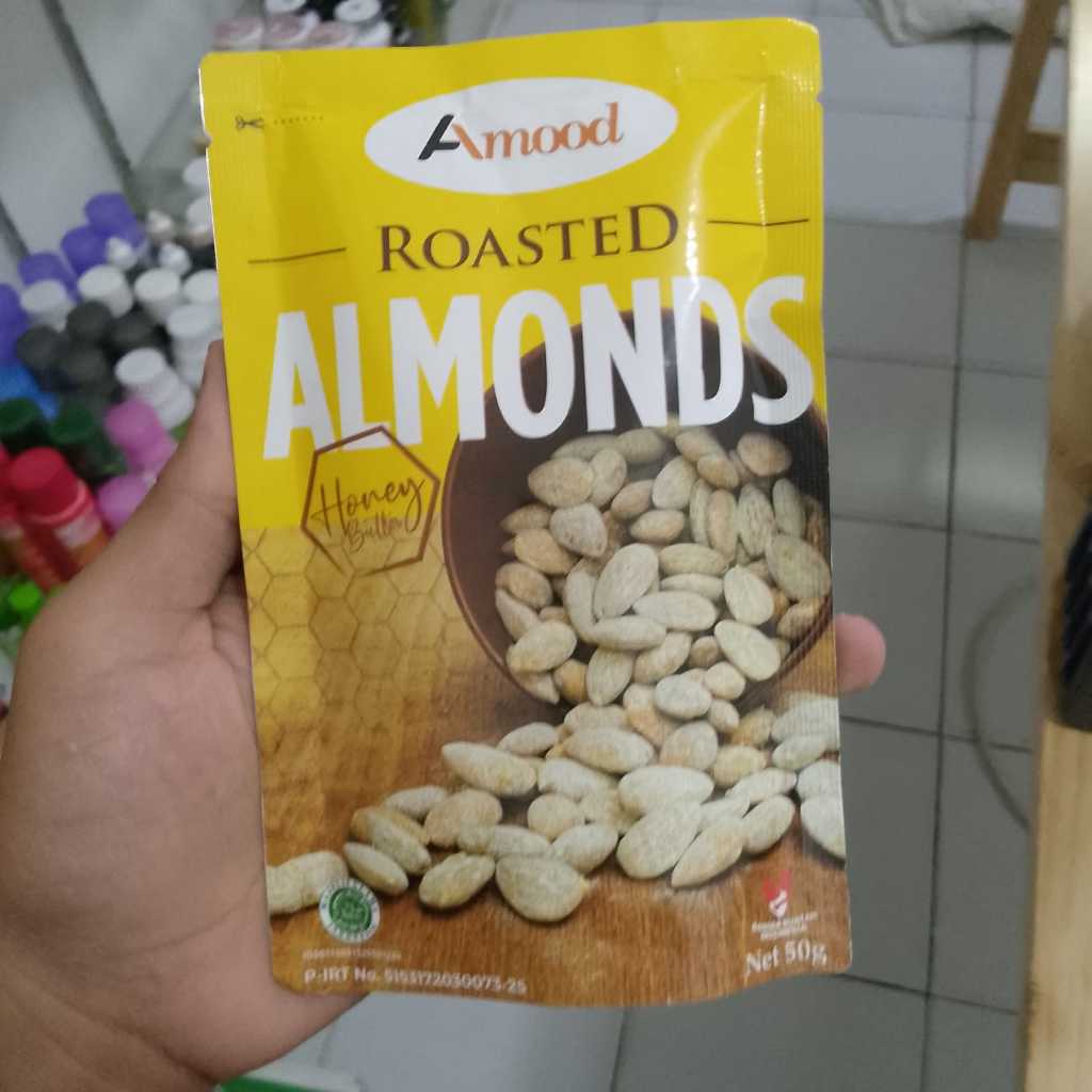 

Kacang Almond Panggang Amood Rasa Honey Butter 50gr