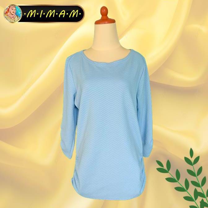 PRE-LOVED BLOUSE BIRU MUDA "VIRGINIA"