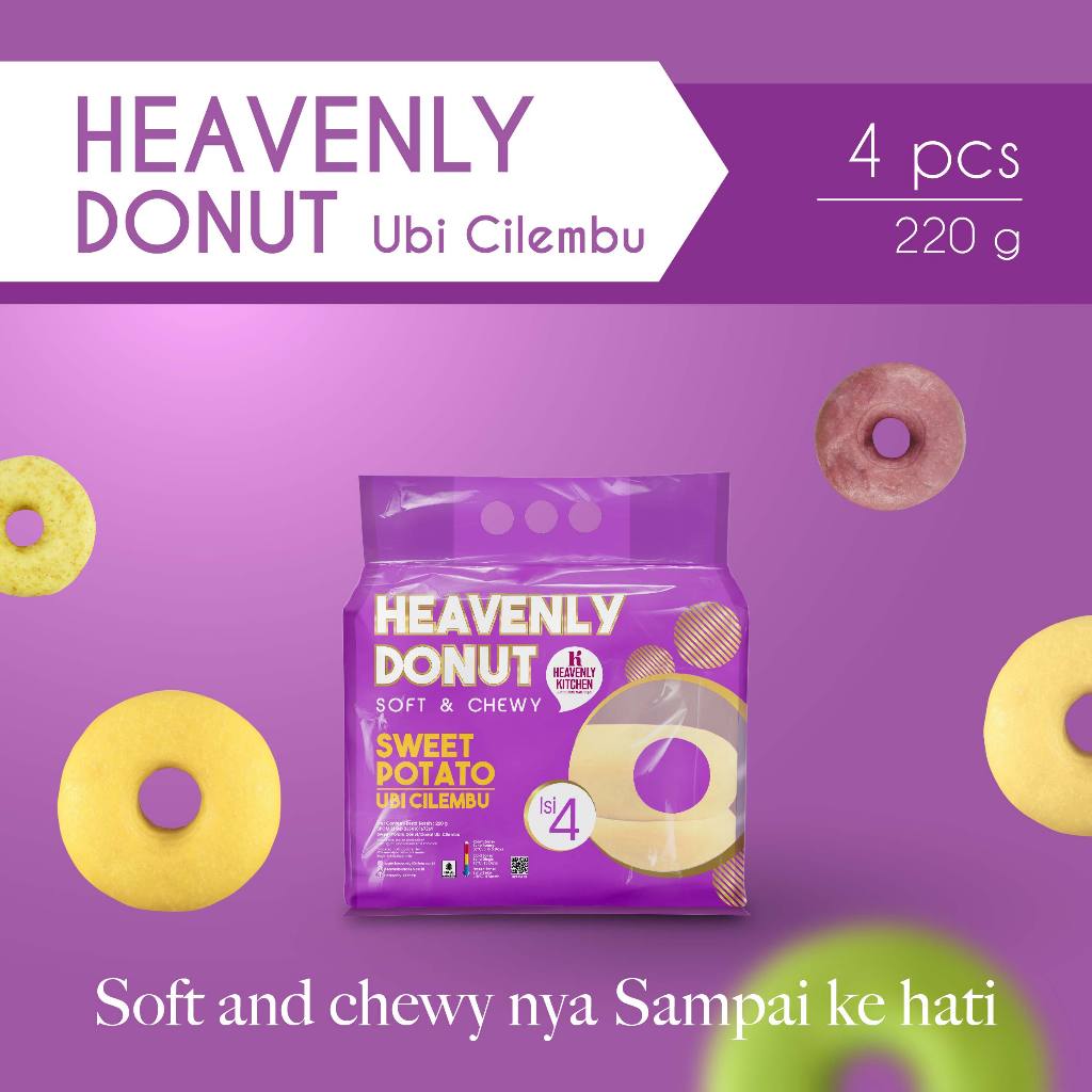 

Heavenly Kitchen Donat Ubi Cilembu [1pack isi 4pcs]