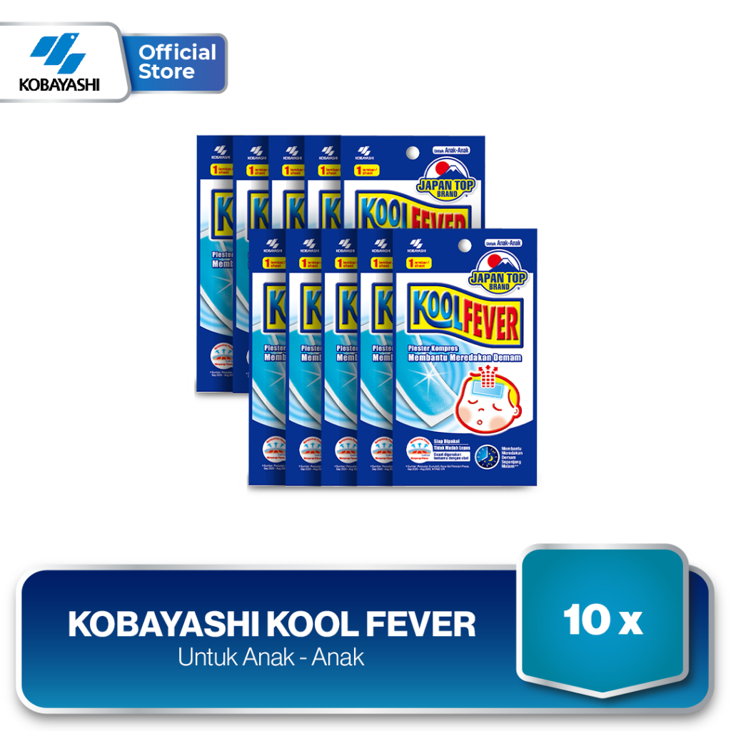 Koolfever Kid [10 pcs] - Plester Demam Anak Penurun Panas