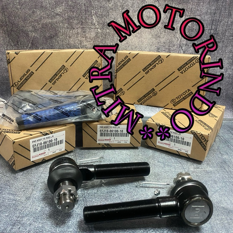 Tie Rod 1Set Kiri/Kanan Toyota Dyna HT130/HT125 Japan EFJ10-06100/EFJ10-06110