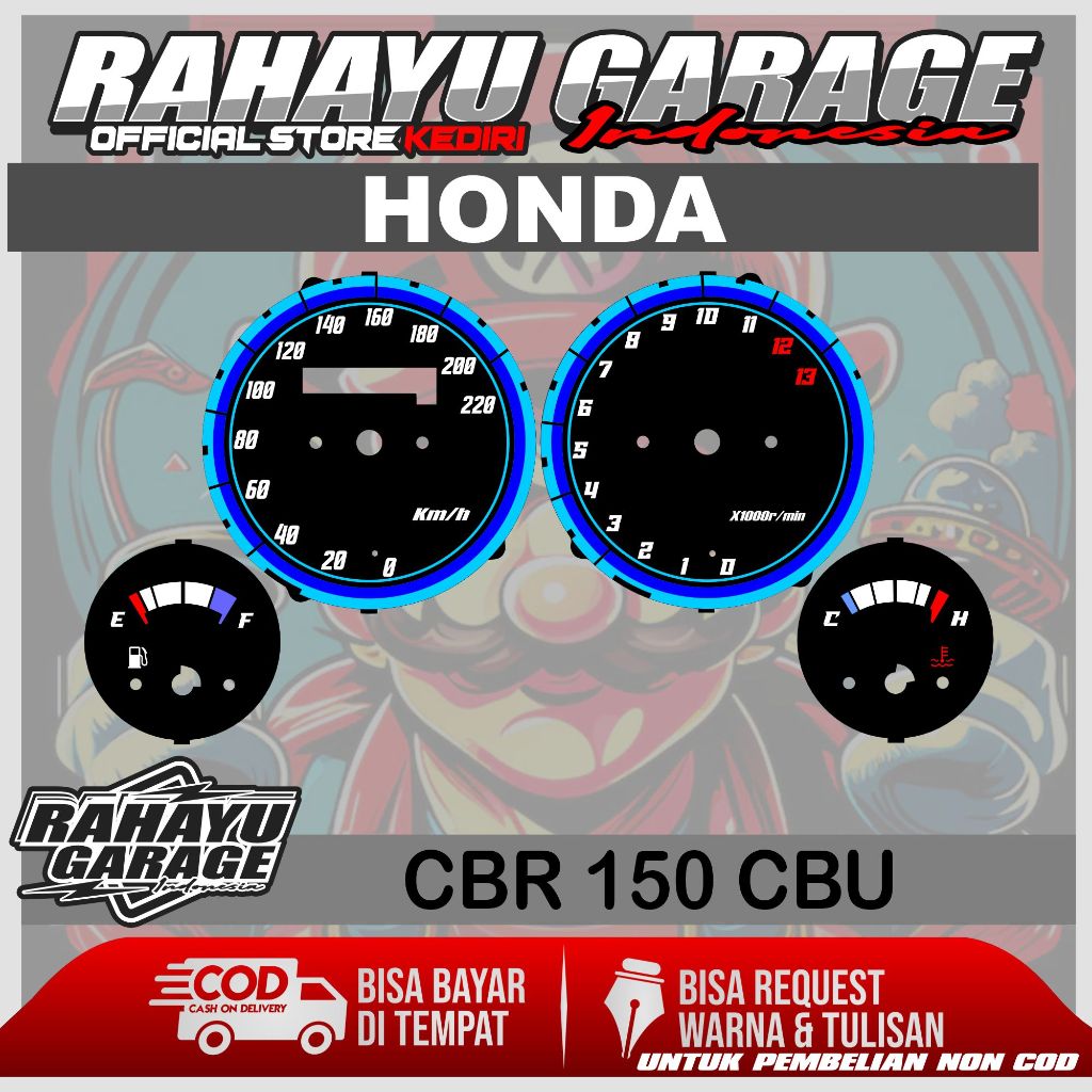 PAPAN SPEEDOMETER CUSTOM HONDA CBR 150 CBU