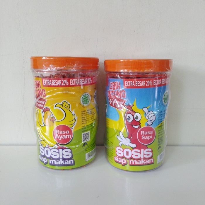 

Sosis SO NICE siap makan 1 toples isi 25 pcs